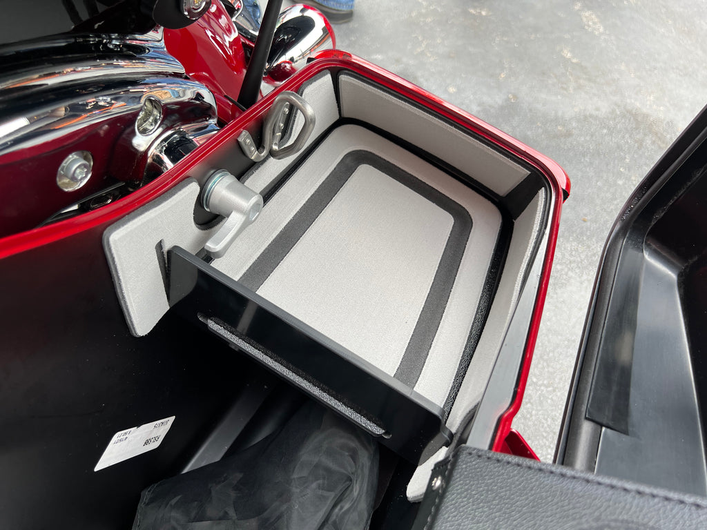RYT-There Large Speaker Rear Saddle Bag Shelf Tray Kit for 2024-2025 Harley Davidson Standard Saddle bags-Chopped